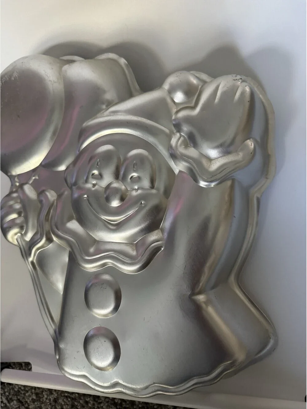 Vintage 1981 Wilton Circus Clown with Balloon Birthday Cake Pan 1981 #502-3193